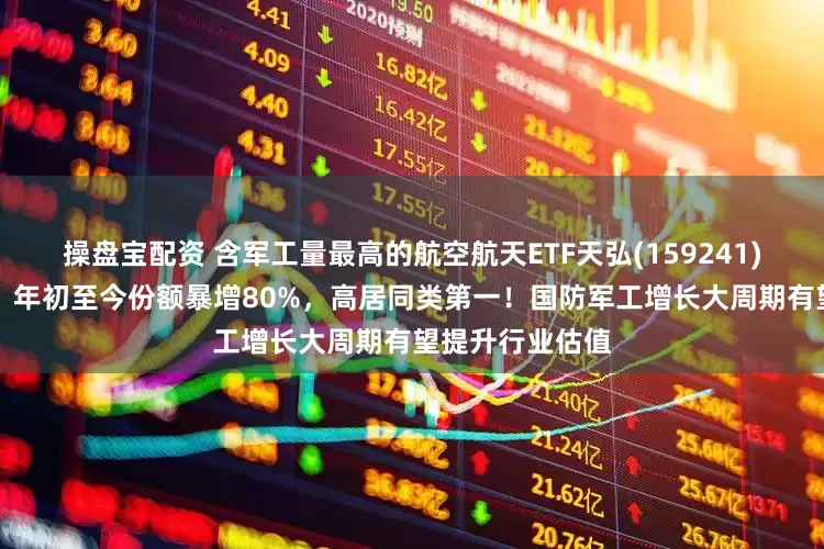 操盘宝配资 含军工量最高的航空航天ETF天弘(159241)近2日涨超5%，年初至今份额暴增80%，高居同类第一！国防军工增长大周期有望提升行业估值