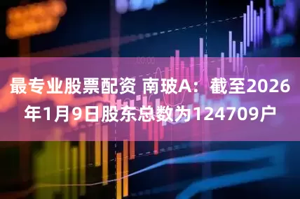 最专业股票配资 南玻A：截至2026年1月9日股东总数为124709户